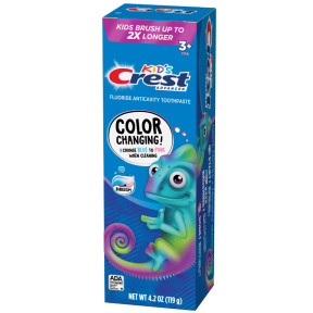 Детская зубная паста Crest Crest Kids Color Changer, против кариеса с фтором, от 3 лет, 119 гр